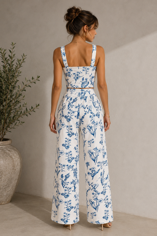 Conjunto Floral Estilo Mediterráneo