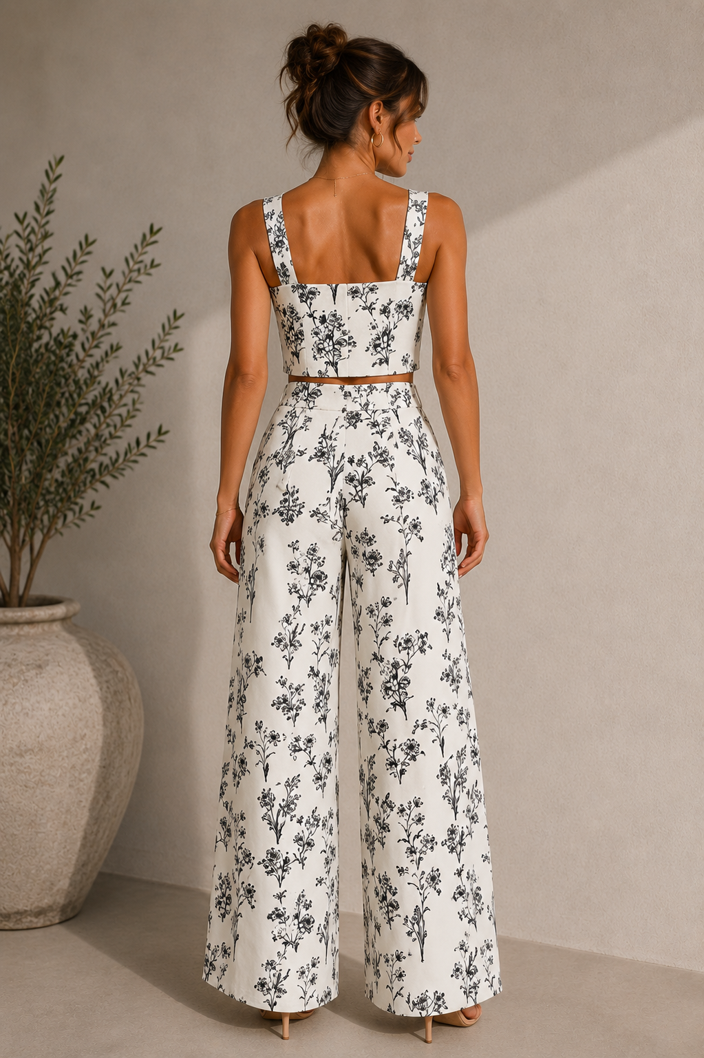 Conjunto Floral Estilo Mediterráneo