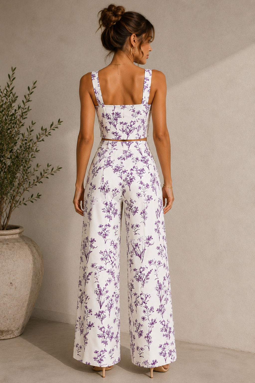 Conjunto Floral Estilo Mediterráneo